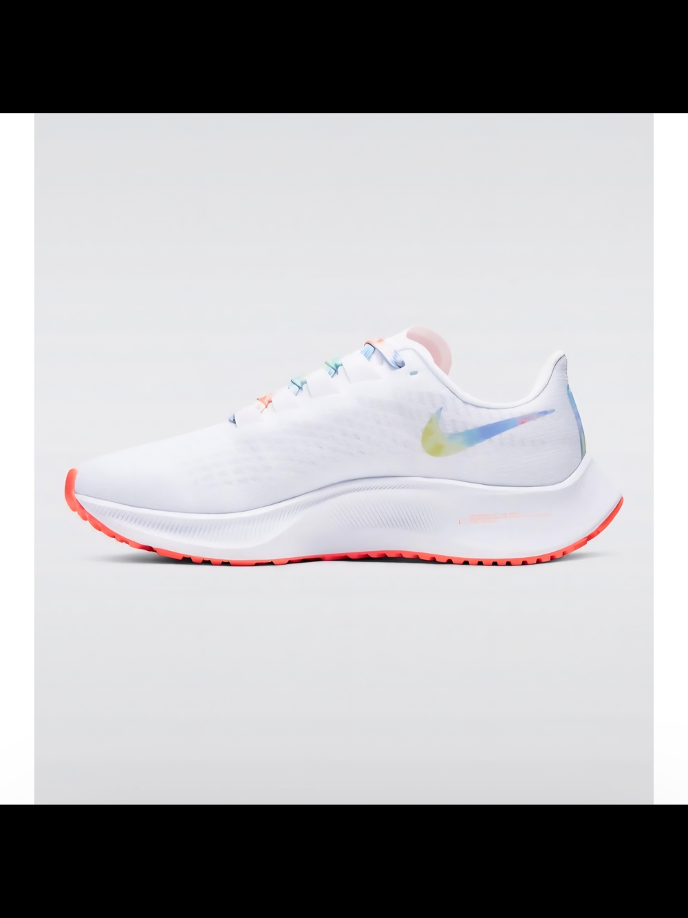 Nike Women’s White Performance Running Shoes with Coral Insole - Picture 2 of 5